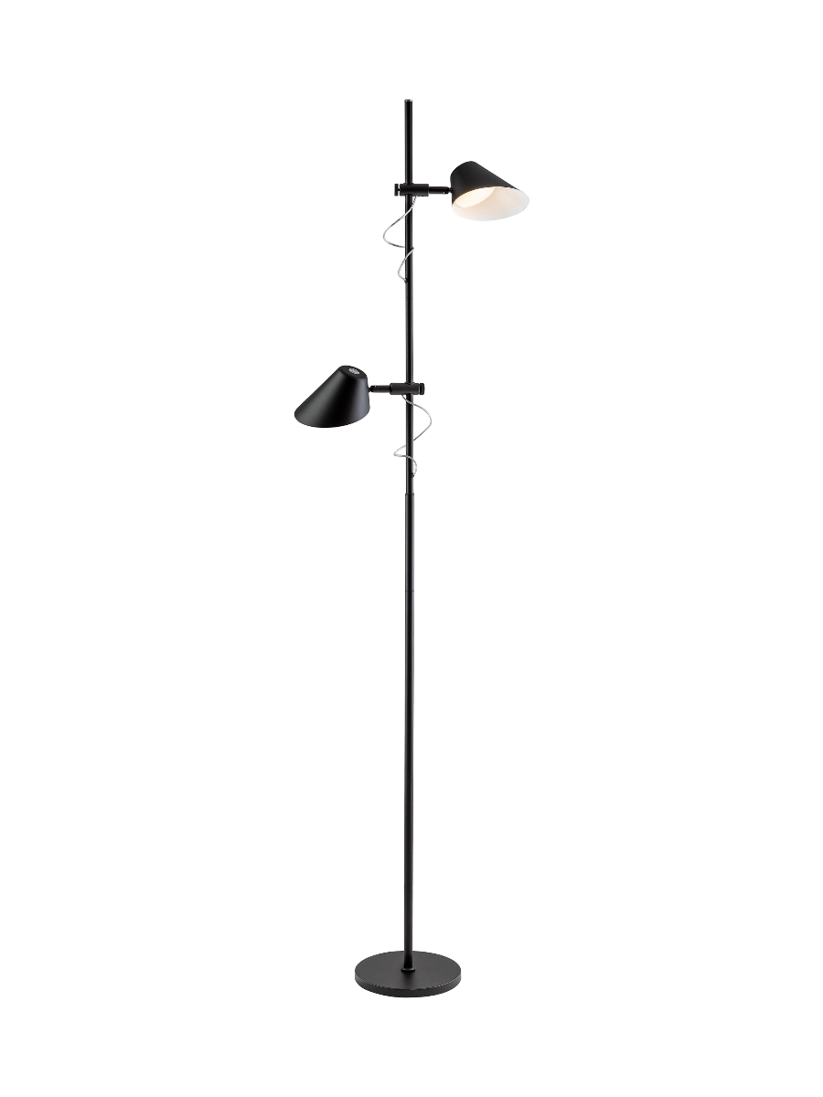 
LED Design Stehlampe „Esino“ mit Fernbedienung - Schwarz