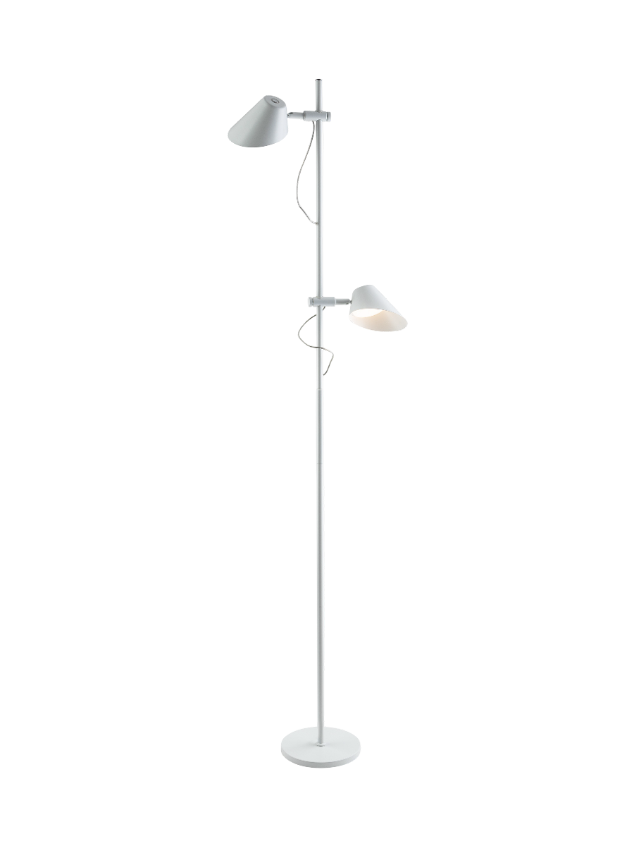 
Lampada da terra di design LED „Esino“ con telecomando - Nero