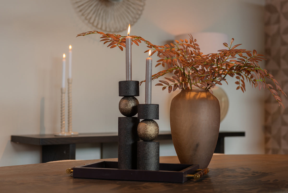 
Portacandele di design «Hasley», varie dimensioni - 7.5 × 7.5 × 24 cm