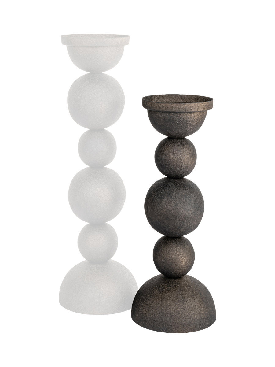 
Portacandele di design «Jersey», varie dimensioni - 13 × 13 × 32 cm