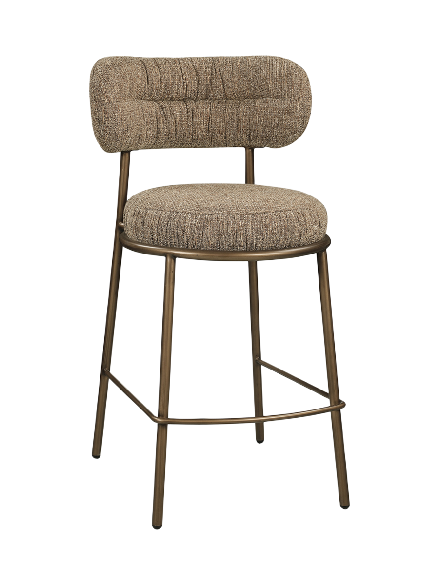 
Sgabello da bancone di design «Encanto» - Tweed marrone