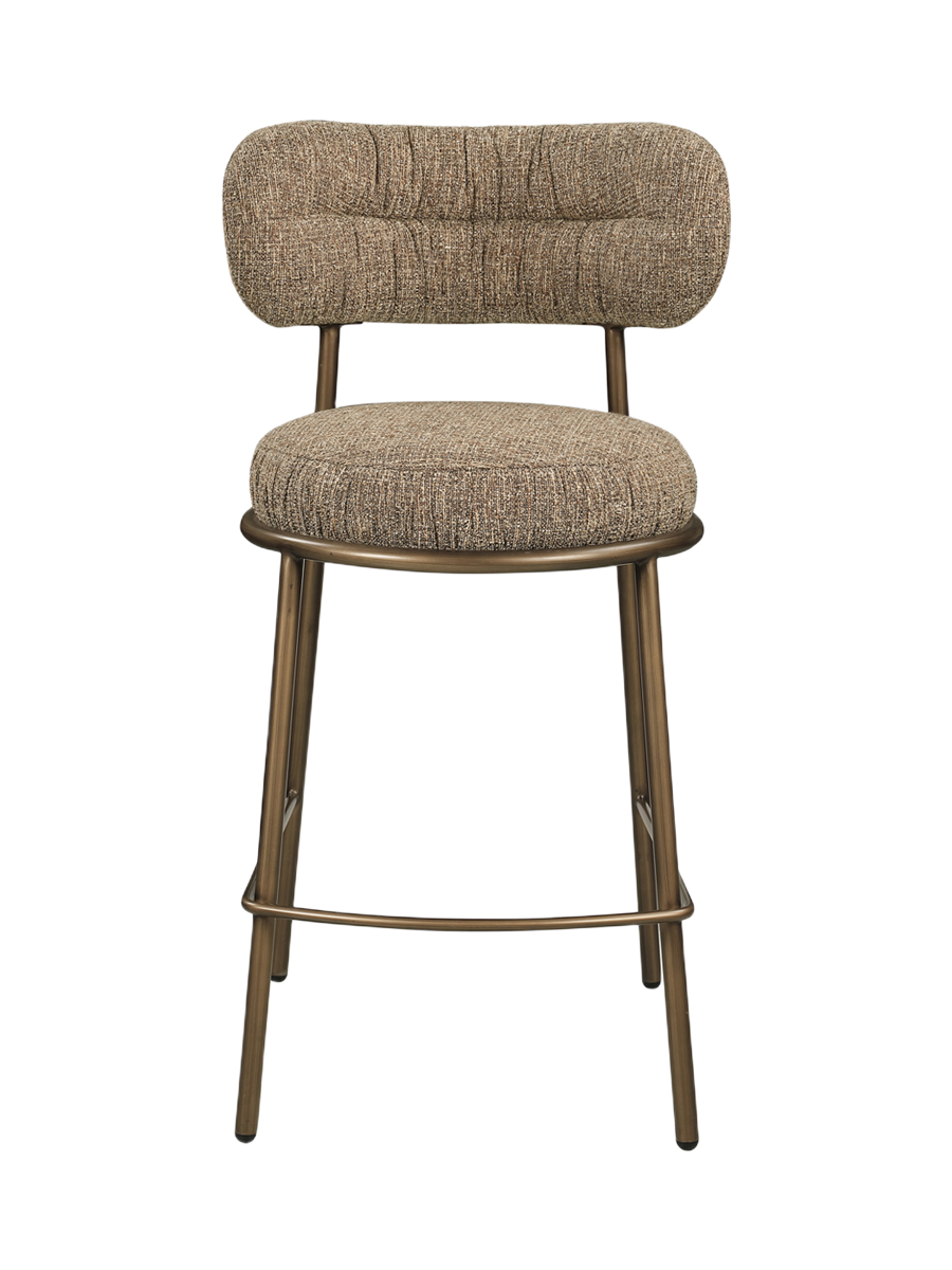 
Sgabello da bancone di design «Encanto» - Tweed marrone