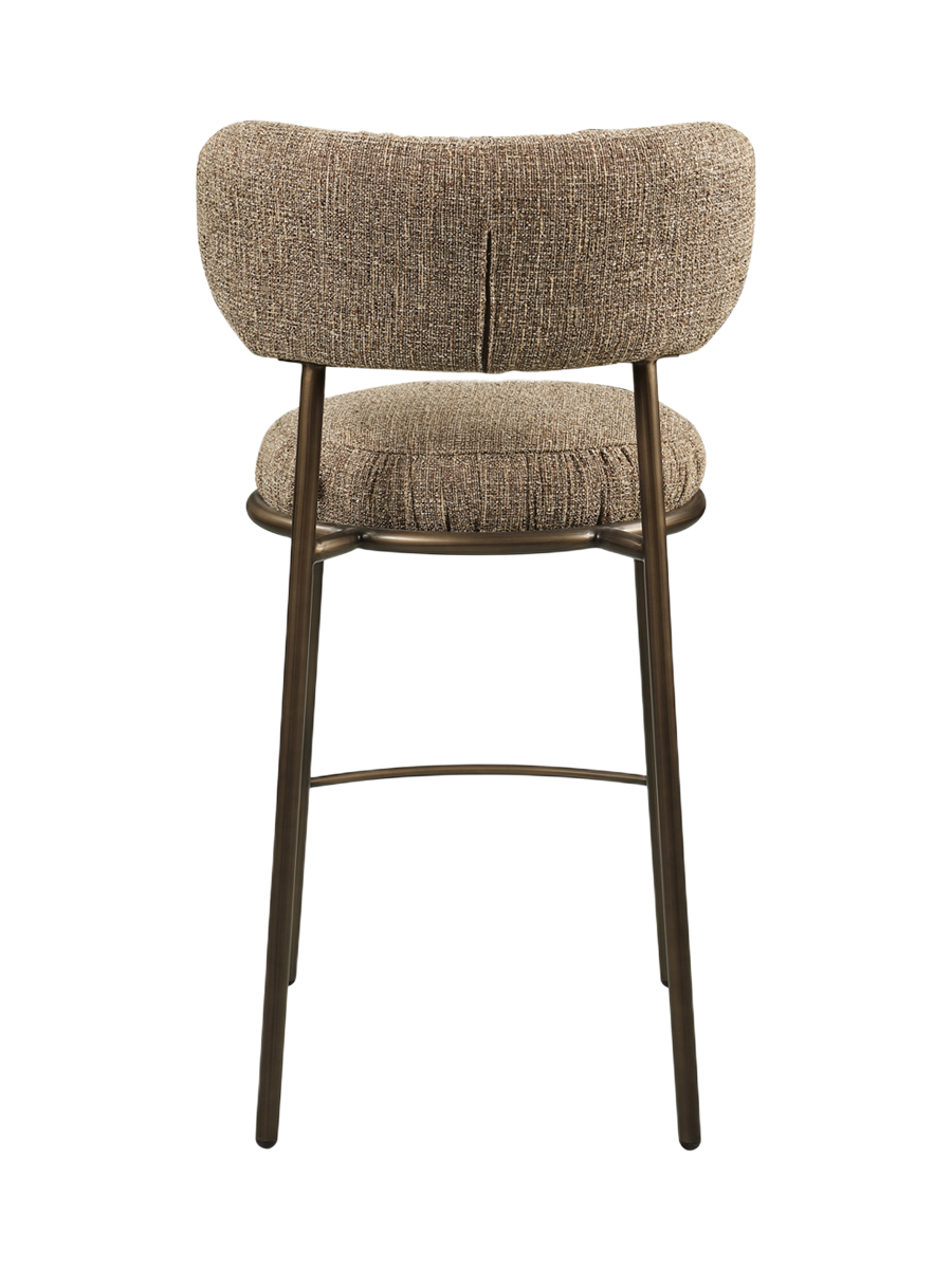 
Sgabello da bancone di design «Encanto» - Tweed marrone