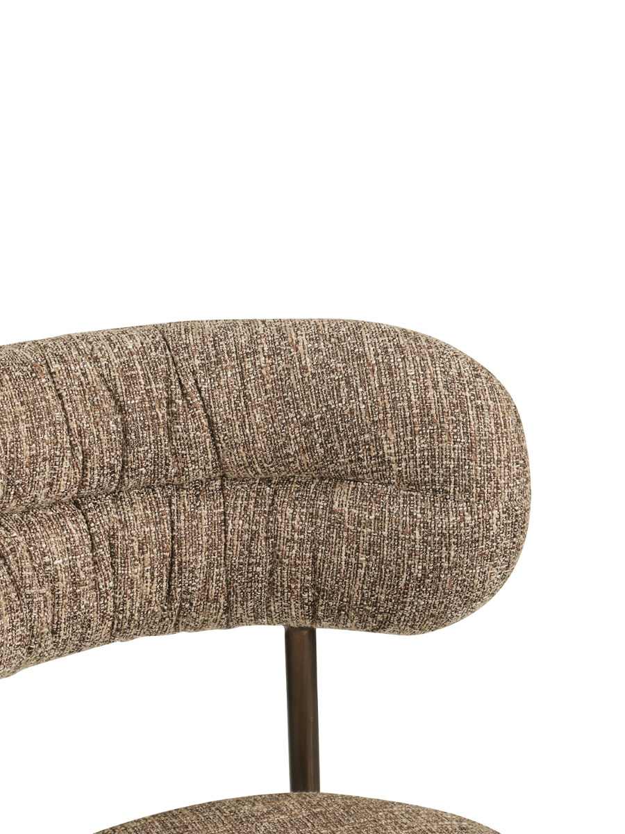 
Sgabello da bancone di design «Encanto» - Tweed marrone