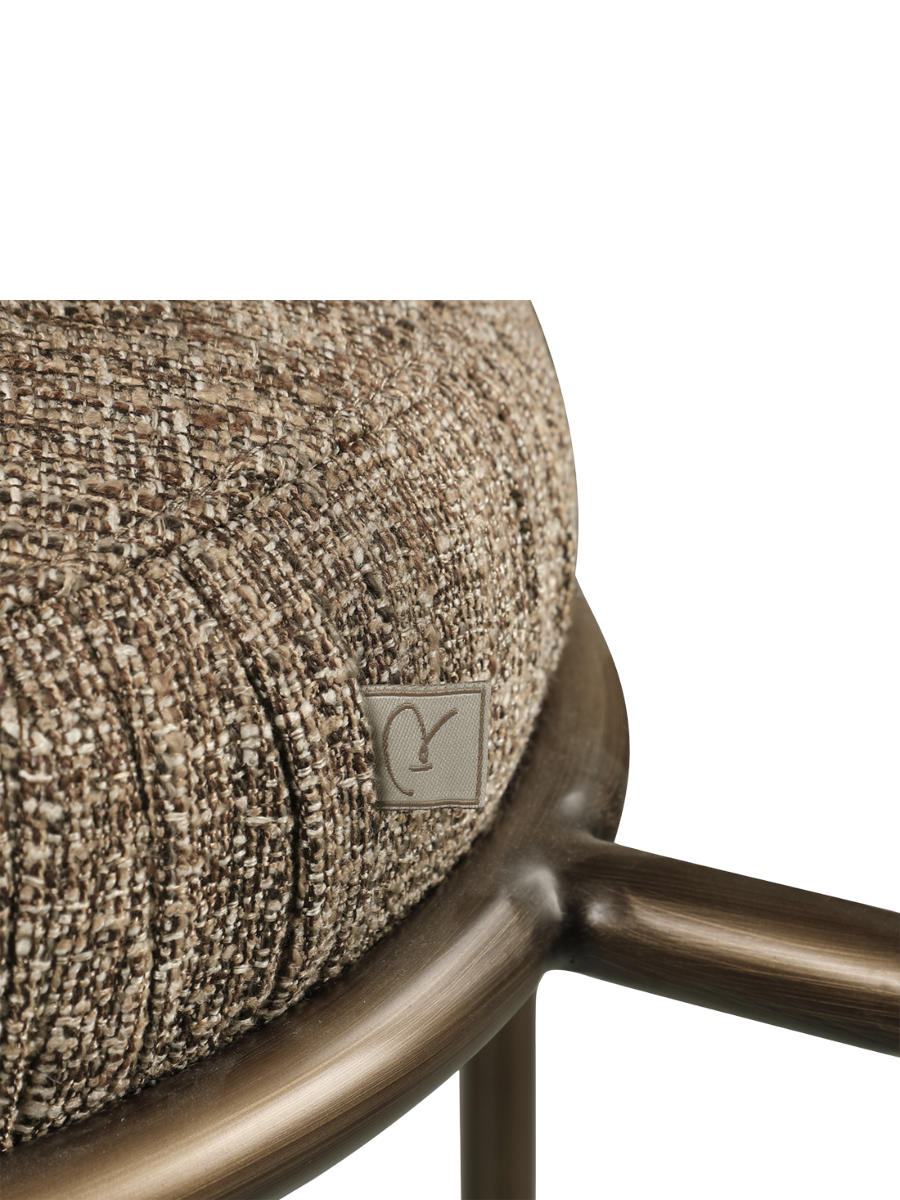 
Sgabello da bancone di design «Encanto» - Tweed marrone