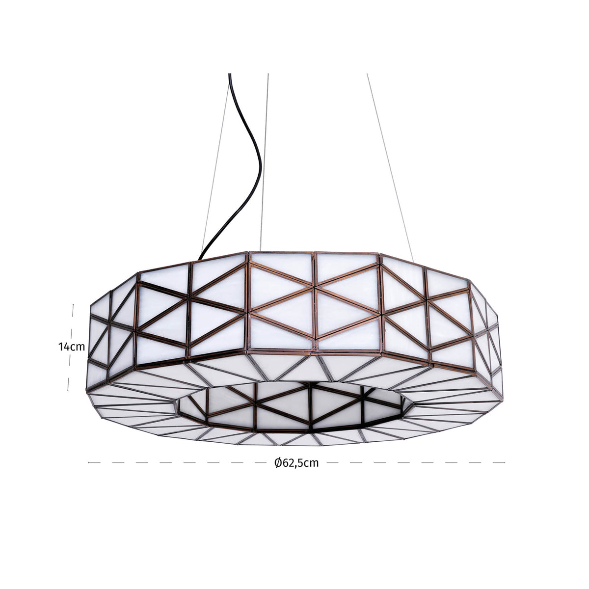 
Lampadario di design «Solaria», 4 luci