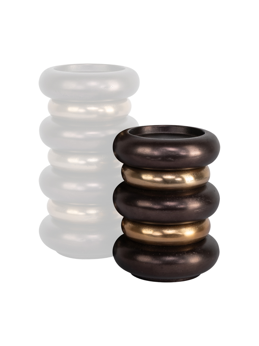 
Portacandele di design «Eve», varie dimensioni - 11.5 × 11.5 × 15 cm