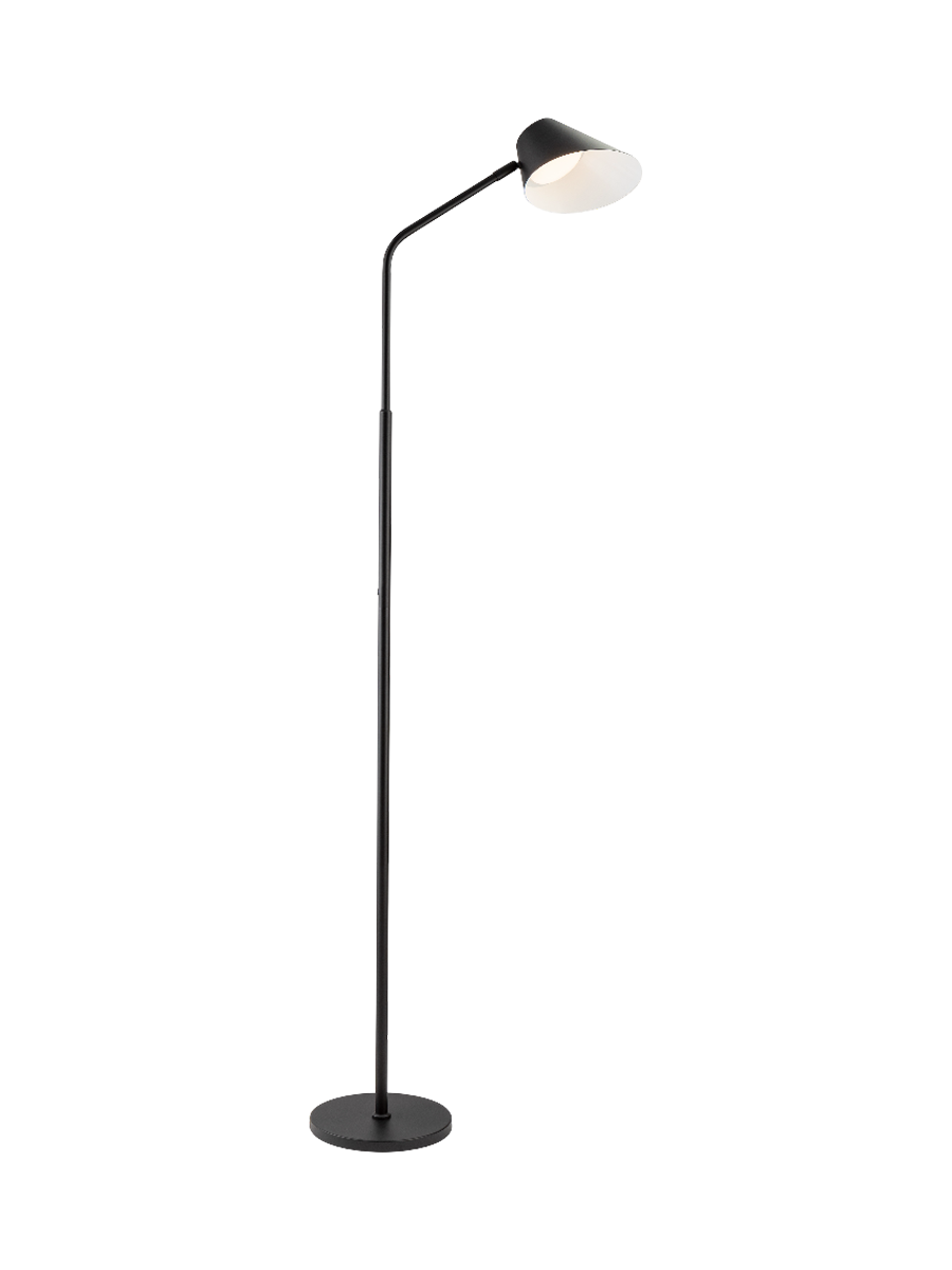 
LED Design Stehlampe „Nino“ mit Fernbedienung - Schwarz
