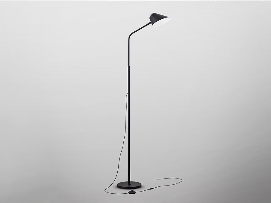 
Lampada da terra di design LED „Nino“ con telecomando - Nero