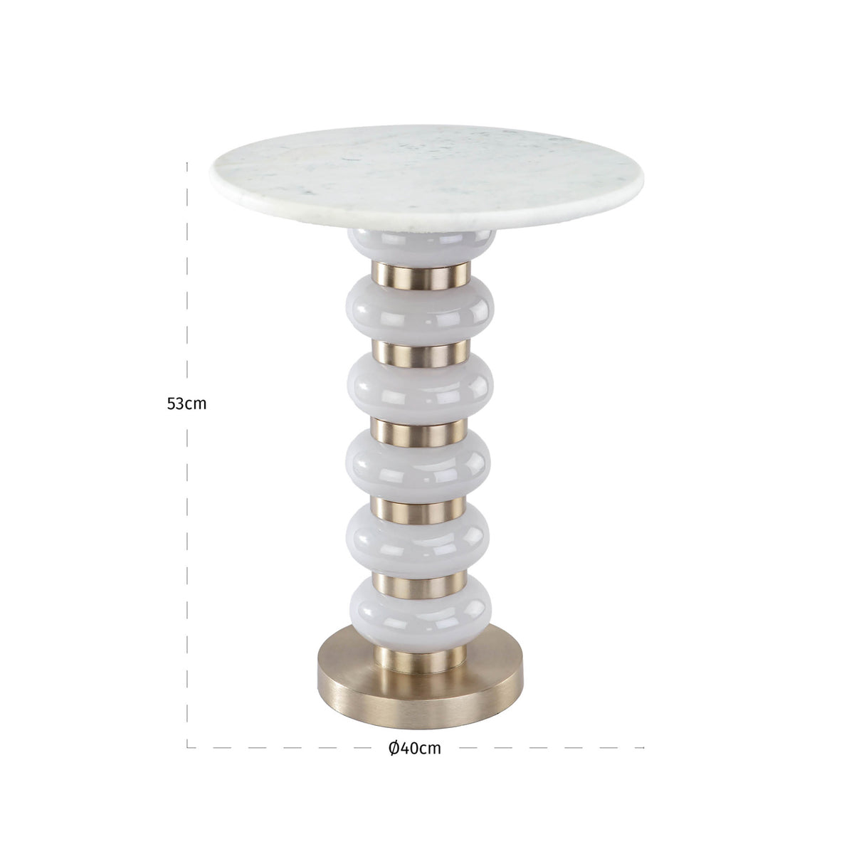 
Tavolino di design „Villeray“ - Bianco