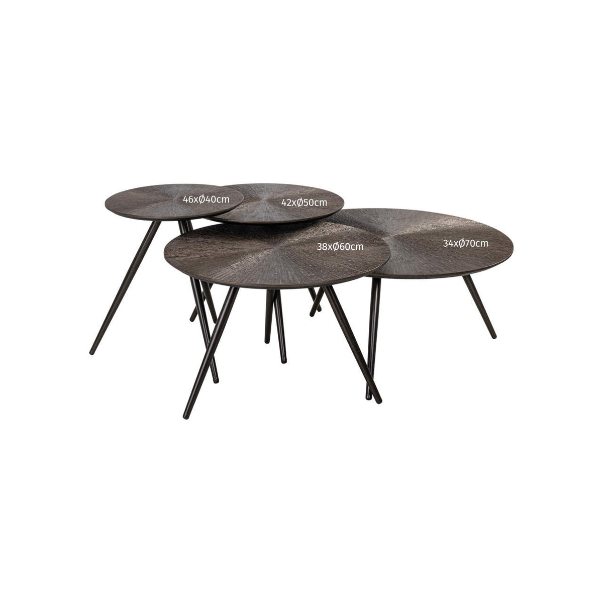 
Tavolino da salotto di design «Quadra Set»