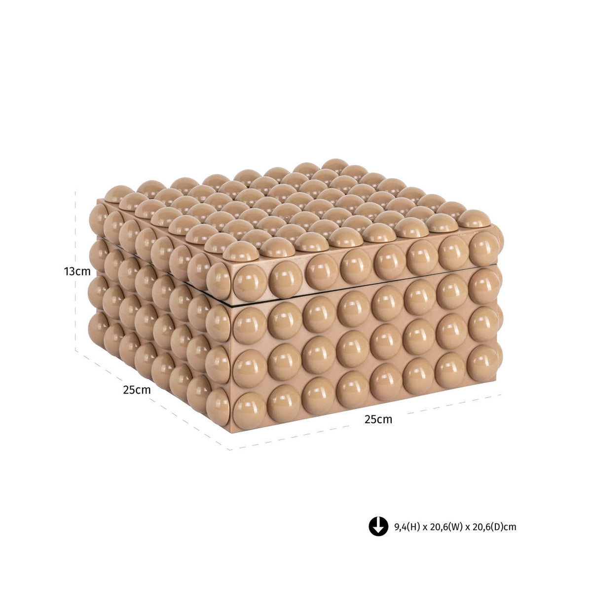 
Contenitore di design „Ash“, diverse dimensioni - 22 × 22 × 11 cm