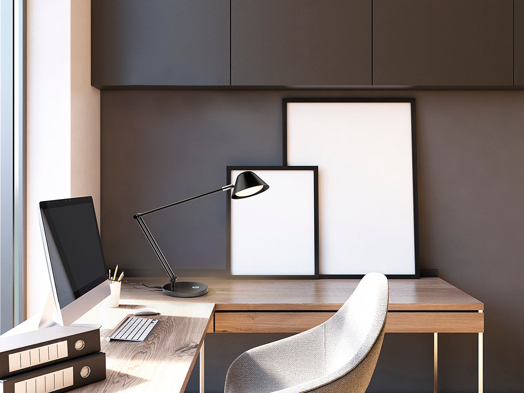 
Dimmbare LED Design Tischlampe „Taros“ - Schwarz matt