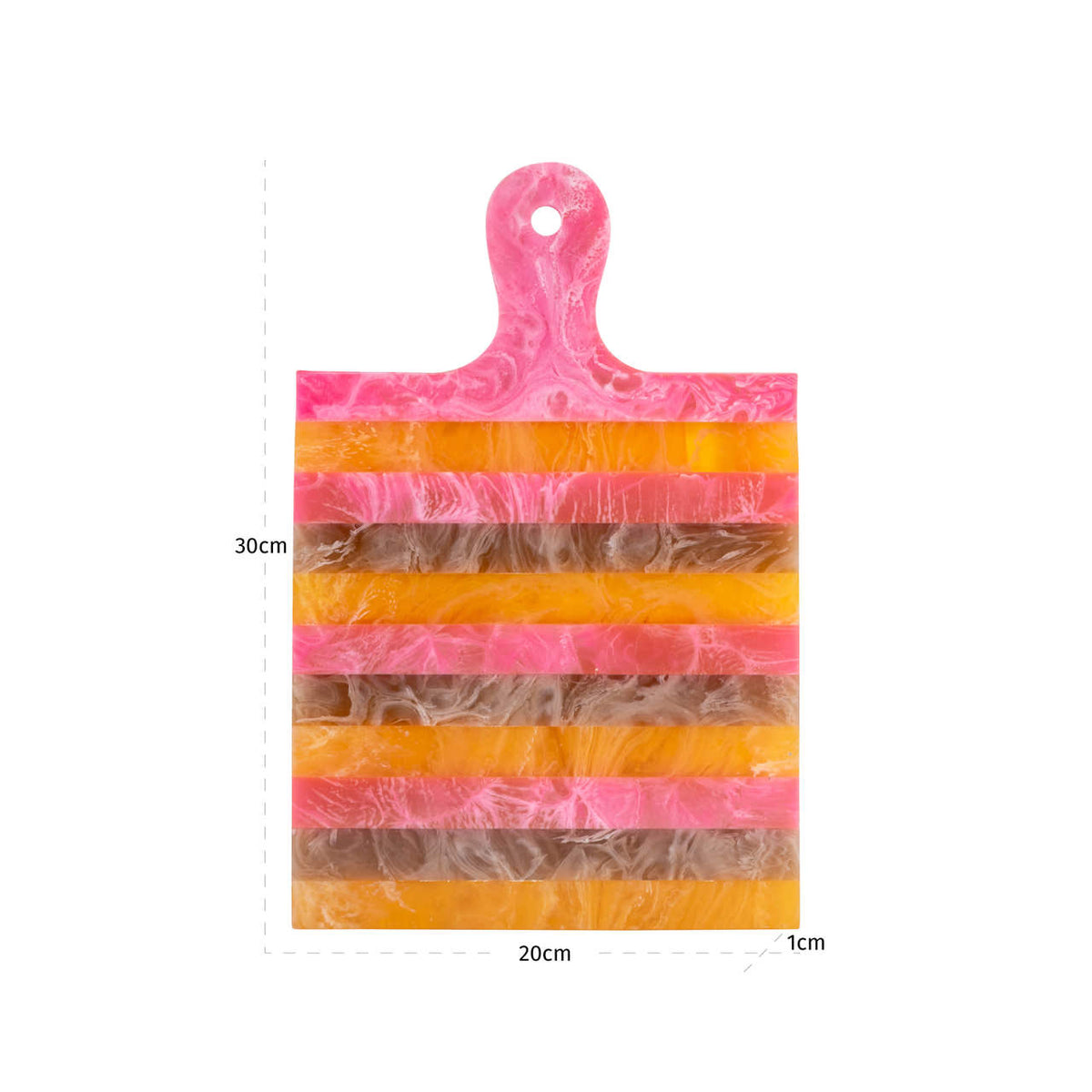 
Vassoio di design «Cindy», diverse misure - 30 × 20 × 1 cm / Rosa/Arancione