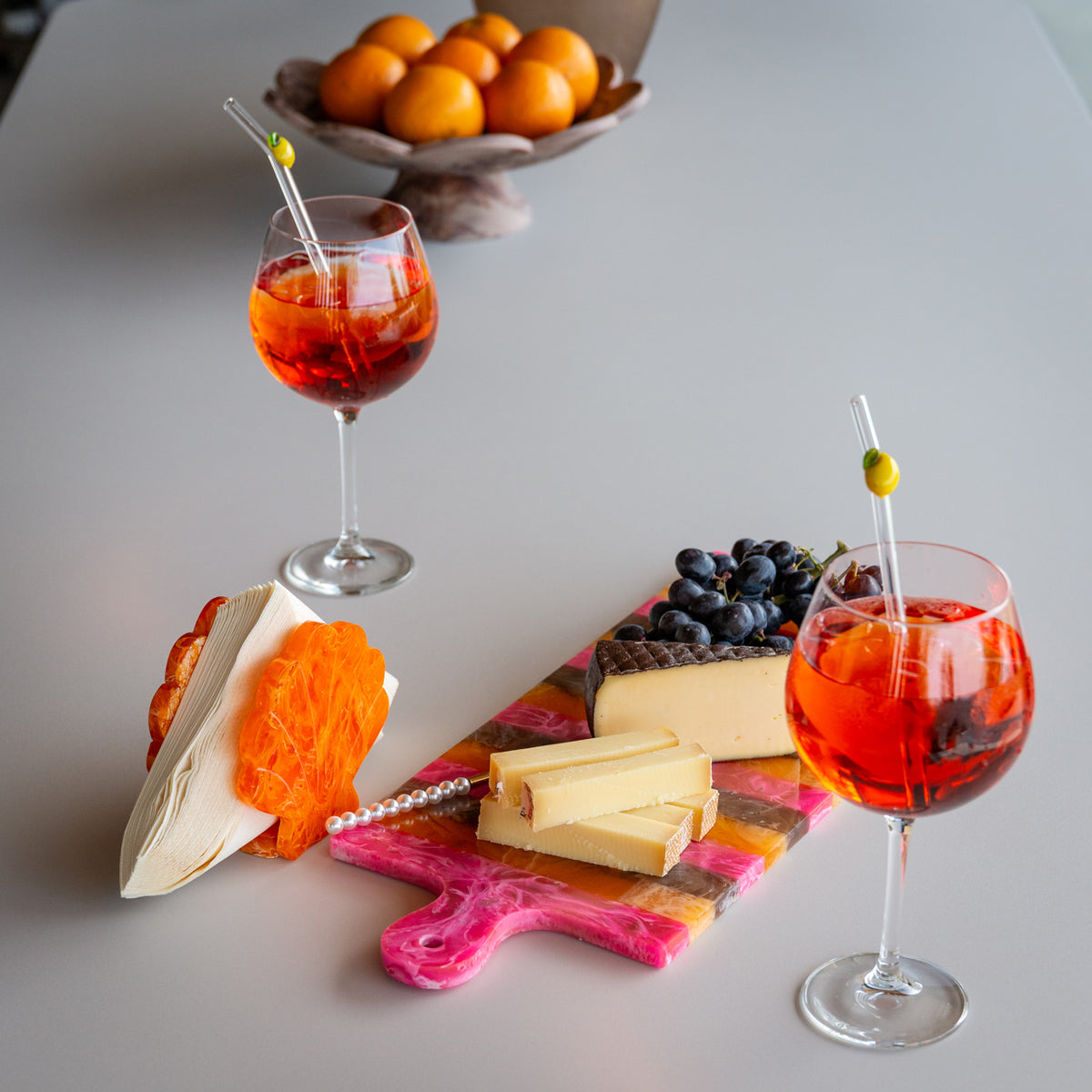 
Vassoio di design «Cindy», diverse misure - 50 × 20 × 1 cm / Rosa/Arancione