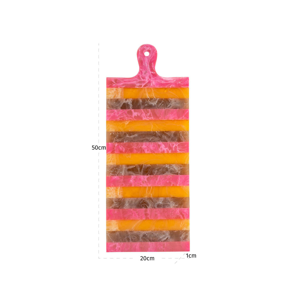 
Vassoio di design «Cindy», diverse misure - 50 × 20 × 1 cm / Rosa/Arancione
