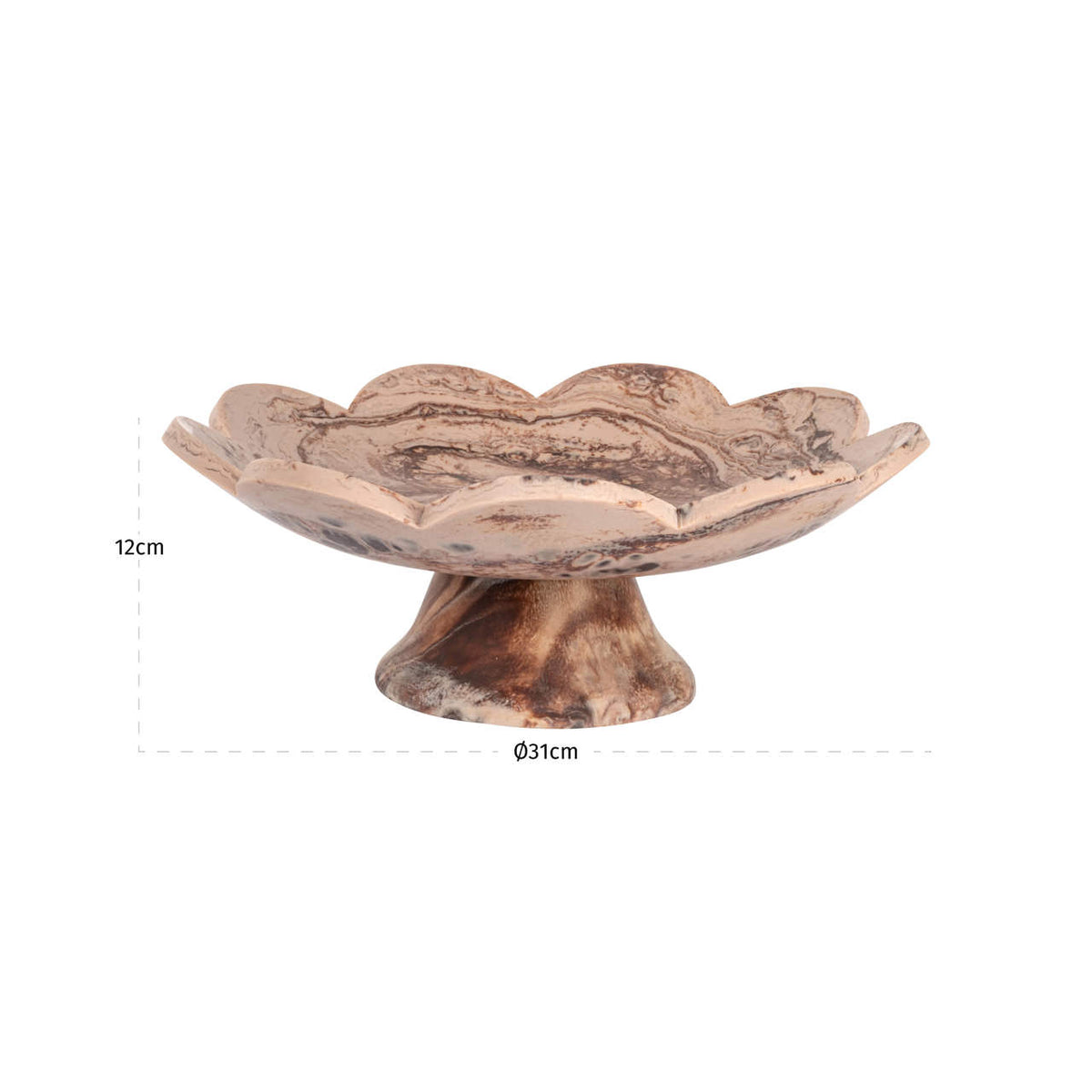
Ciotola di design „Peony“ - Marrone cioccolato