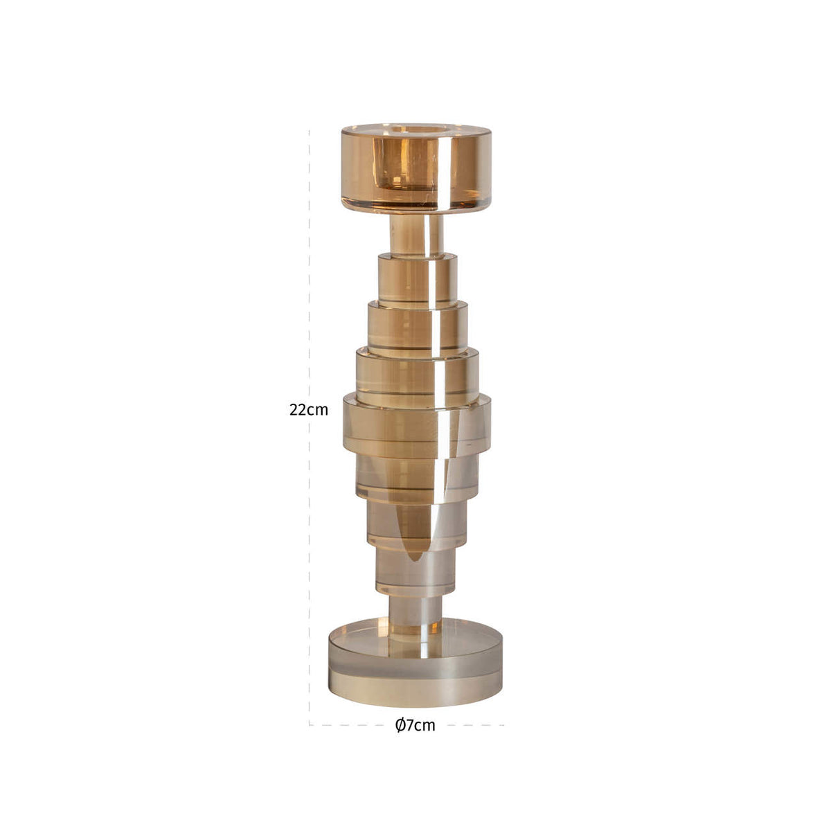 
Portacandele di design „Bryn“, diverse dimensioni - 7 × 7 × 22 cm
