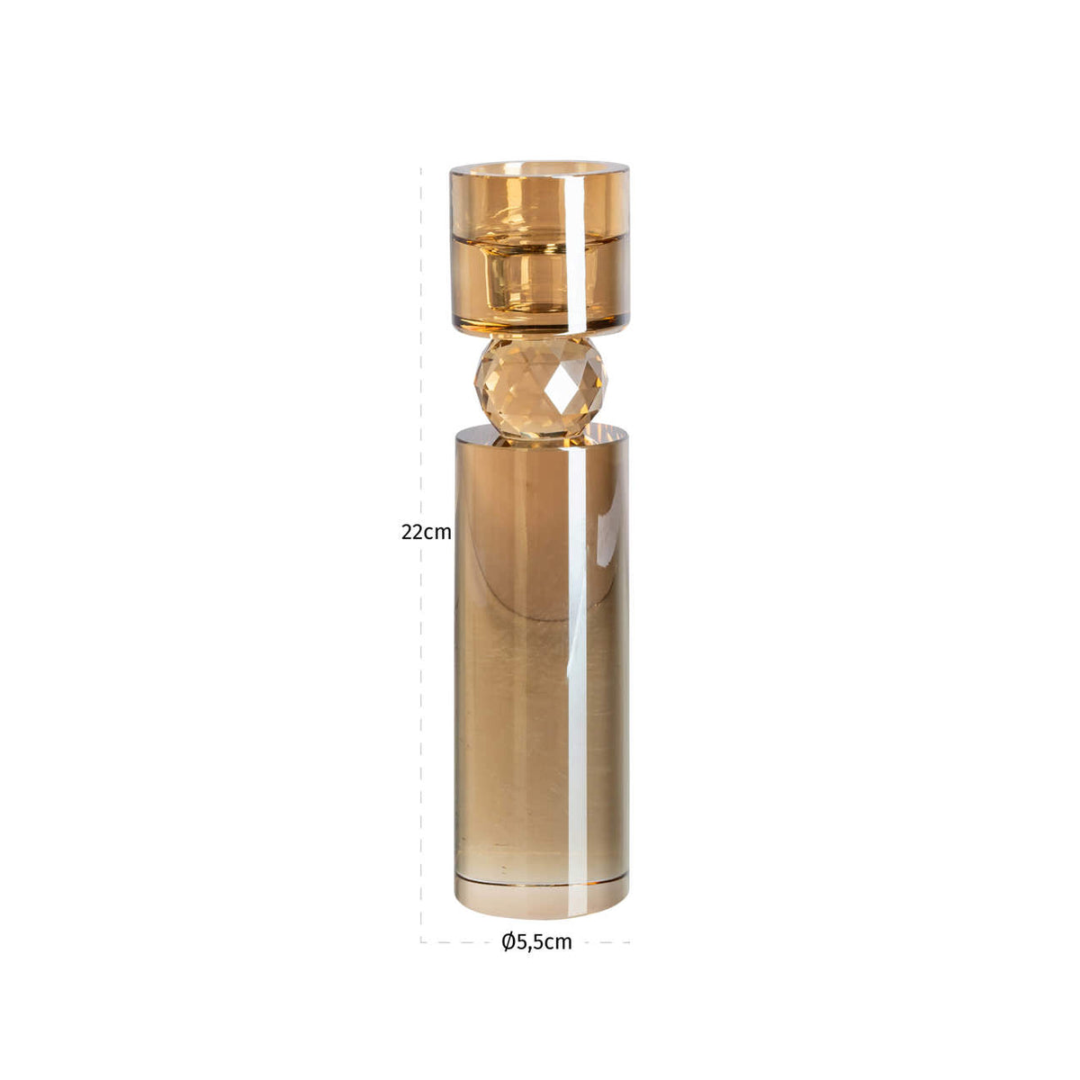 
Portacandele di design «Piper», varie dimensioni - 5.5 × 5.5 × 22 cm