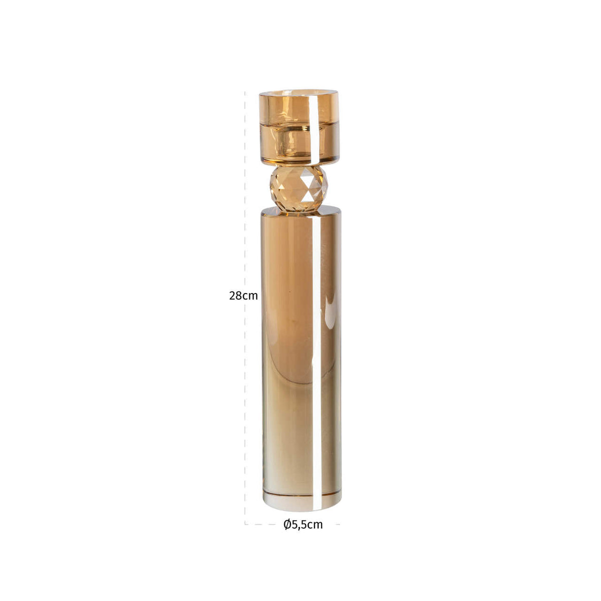 
Portacandele di design «Piper», varie dimensioni - 5.5 × 5.5 × 28 cm