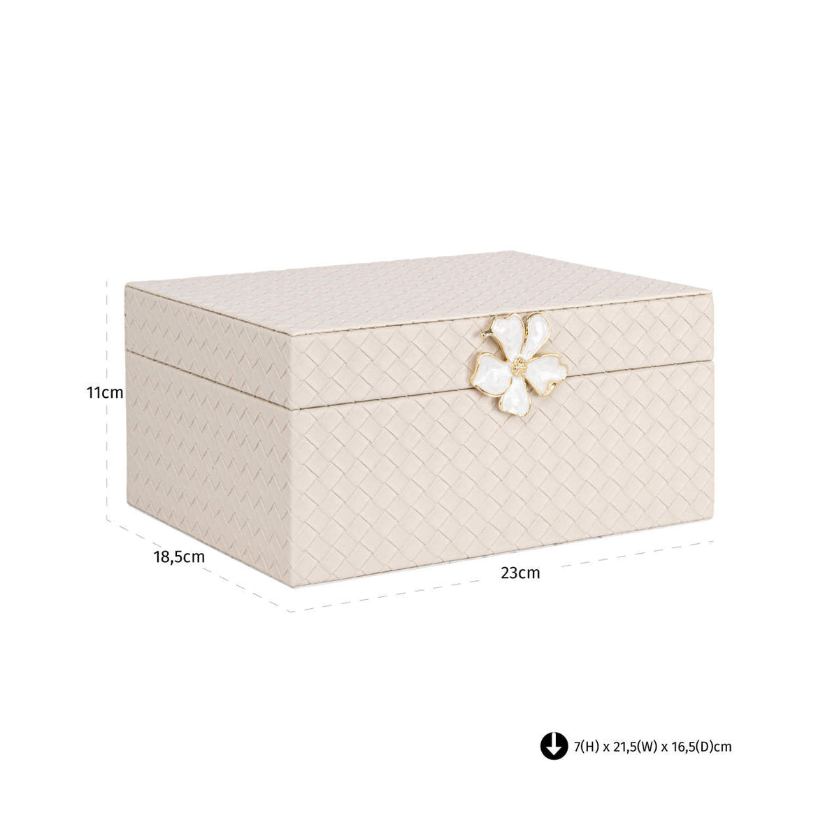 
Scatola portaoggetti di design «Lillie», diverse dimensioni - 18.5 × 23 × 11 cm