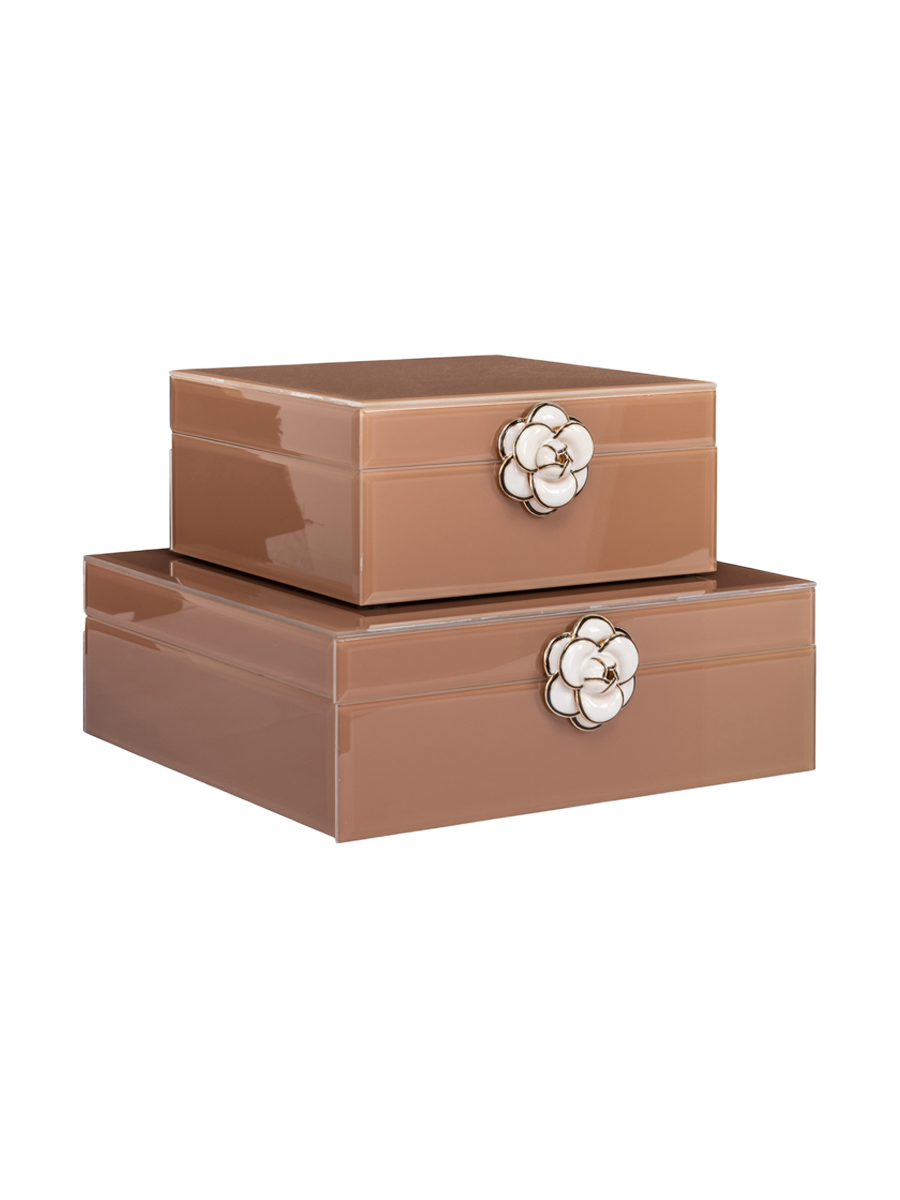 
Scatola portaoggetti di design «Floral», diverse dimensioni - 19.5 × 18 × 8.5 cm