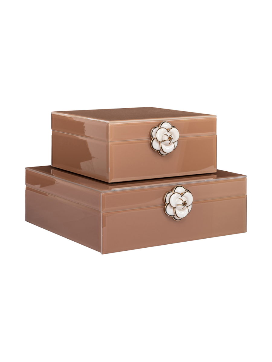
Scatola portaoggetti di design «Floral», diverse dimensioni - 25.5 × 24 × 8.5 cm