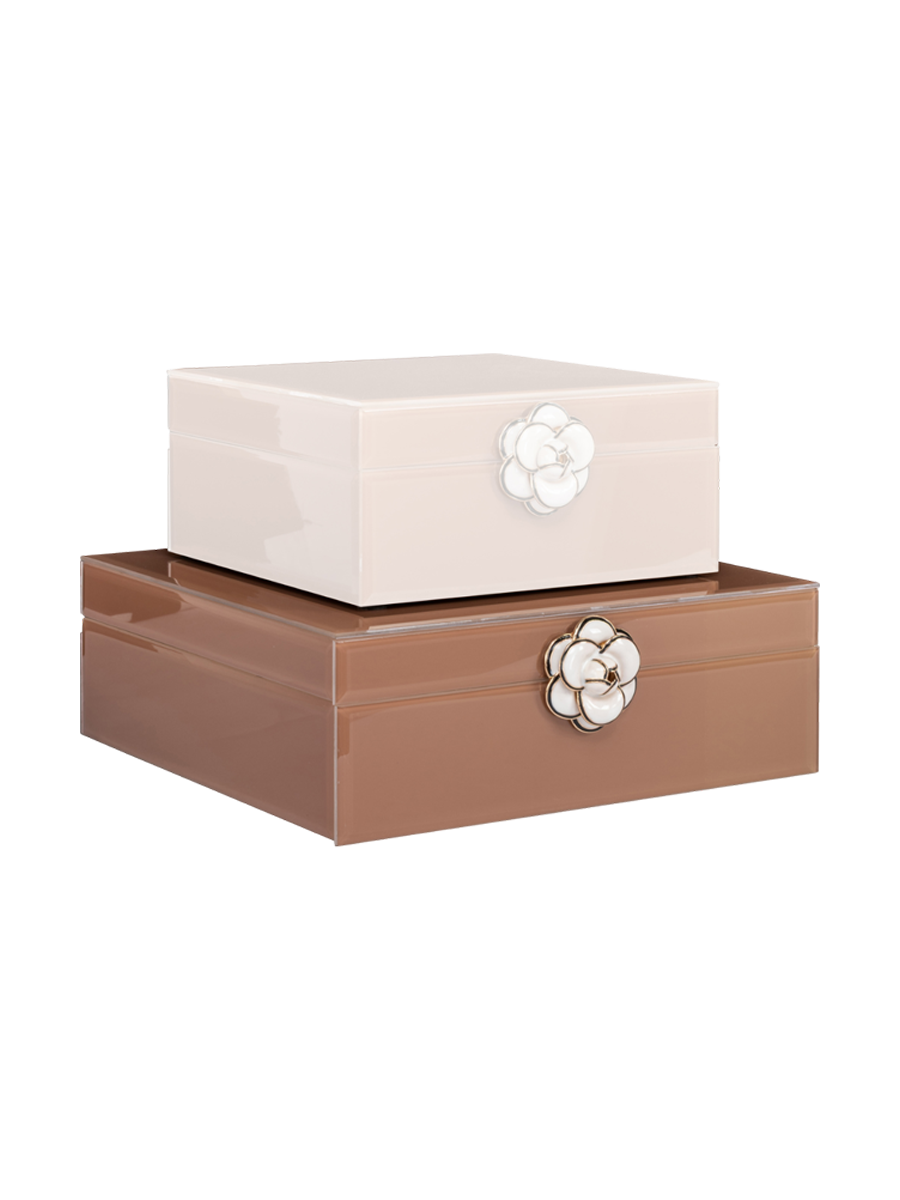 
Scatola portaoggetti di design «Floral», diverse dimensioni - 25.5 × 24 × 8.5 cm