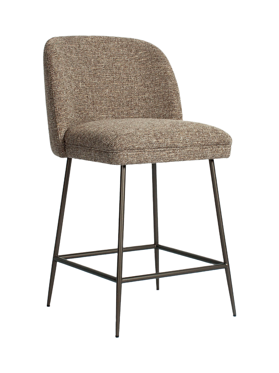
Sgabello da bancone di design «Pullitzer» - Tweed marrone
