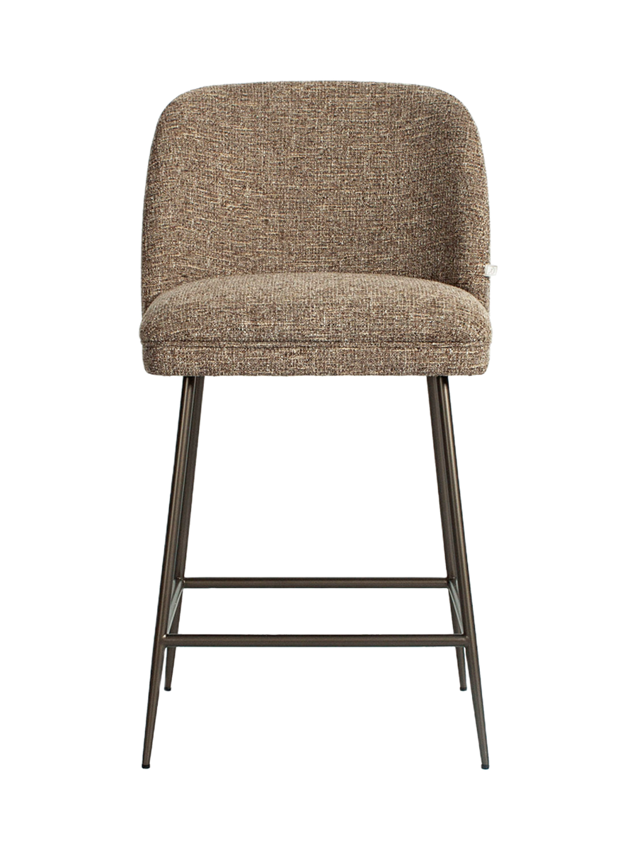 
Sgabello da bancone di design «Pullitzer» - Tweed marrone