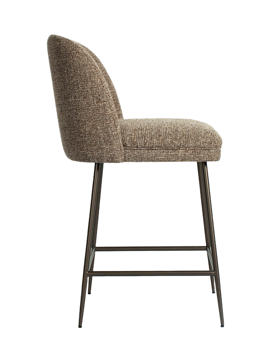 
Sgabello da bancone di design «Pullitzer» - Tweed marrone