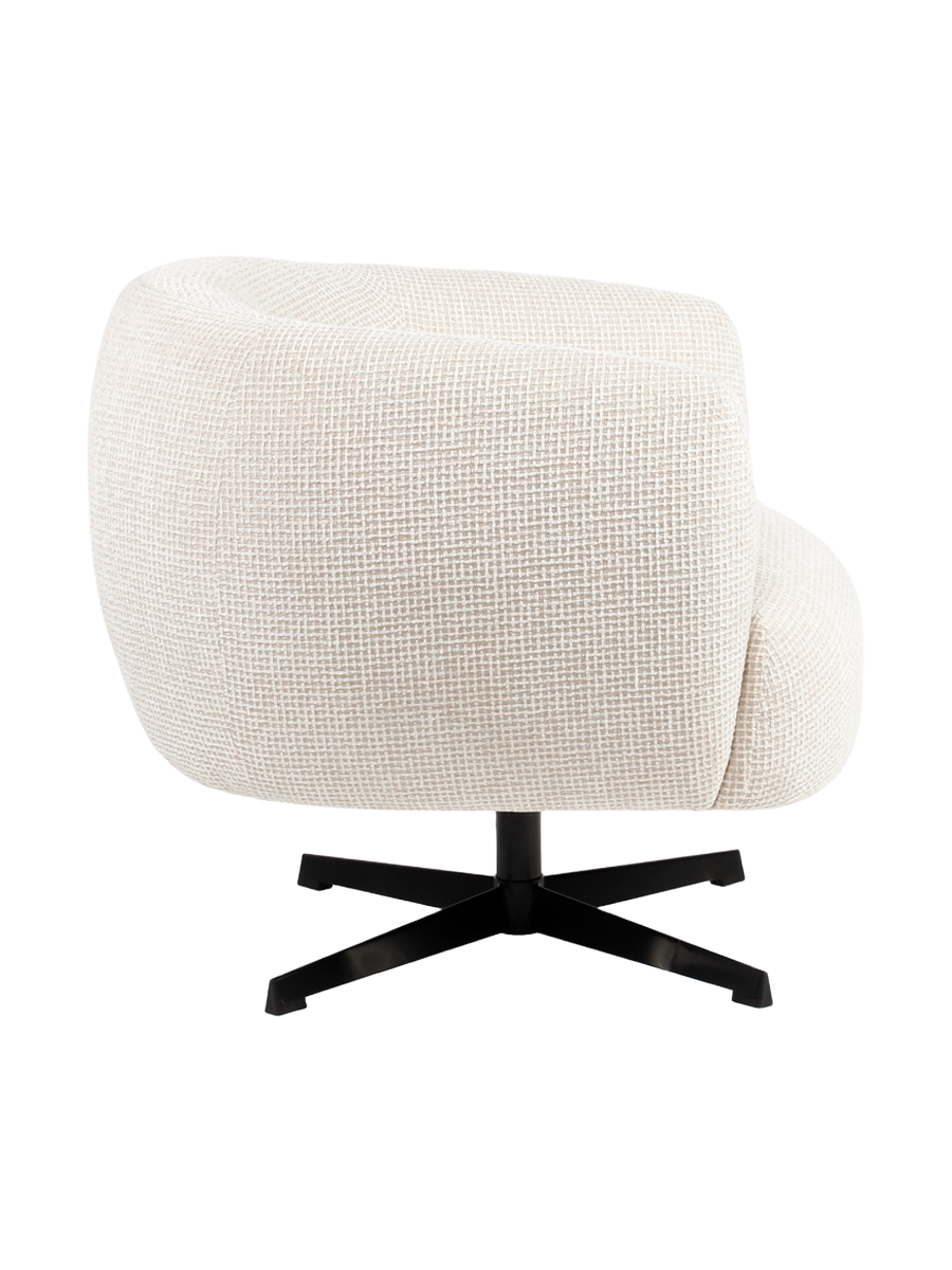 
Poltrona di design «Estelle» - Intreccio a blocchi Beige