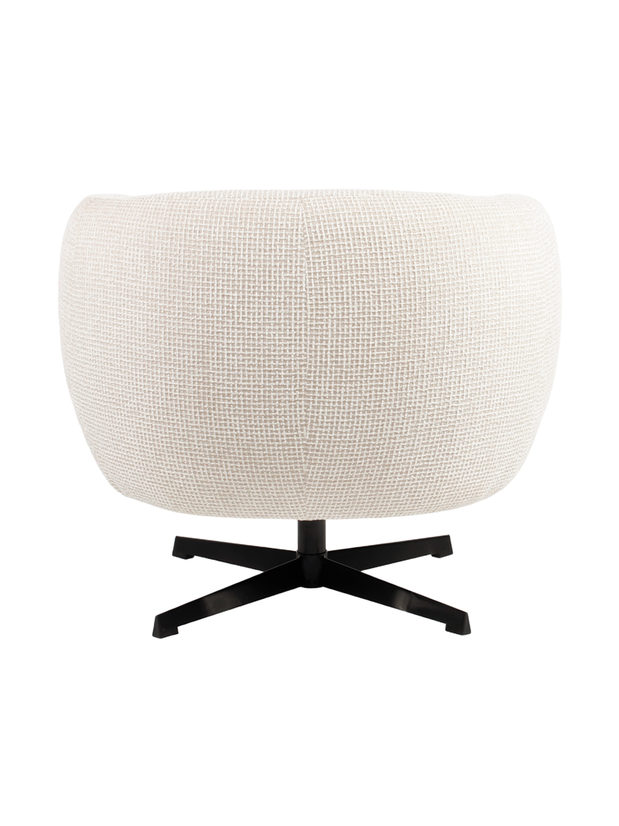 
Poltrona di design «Estelle» - Intreccio a blocchi Beige