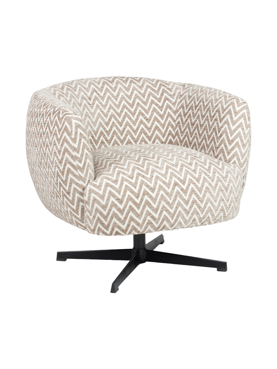 
Poltrona di design «Estelle» - Chevron color sabbia