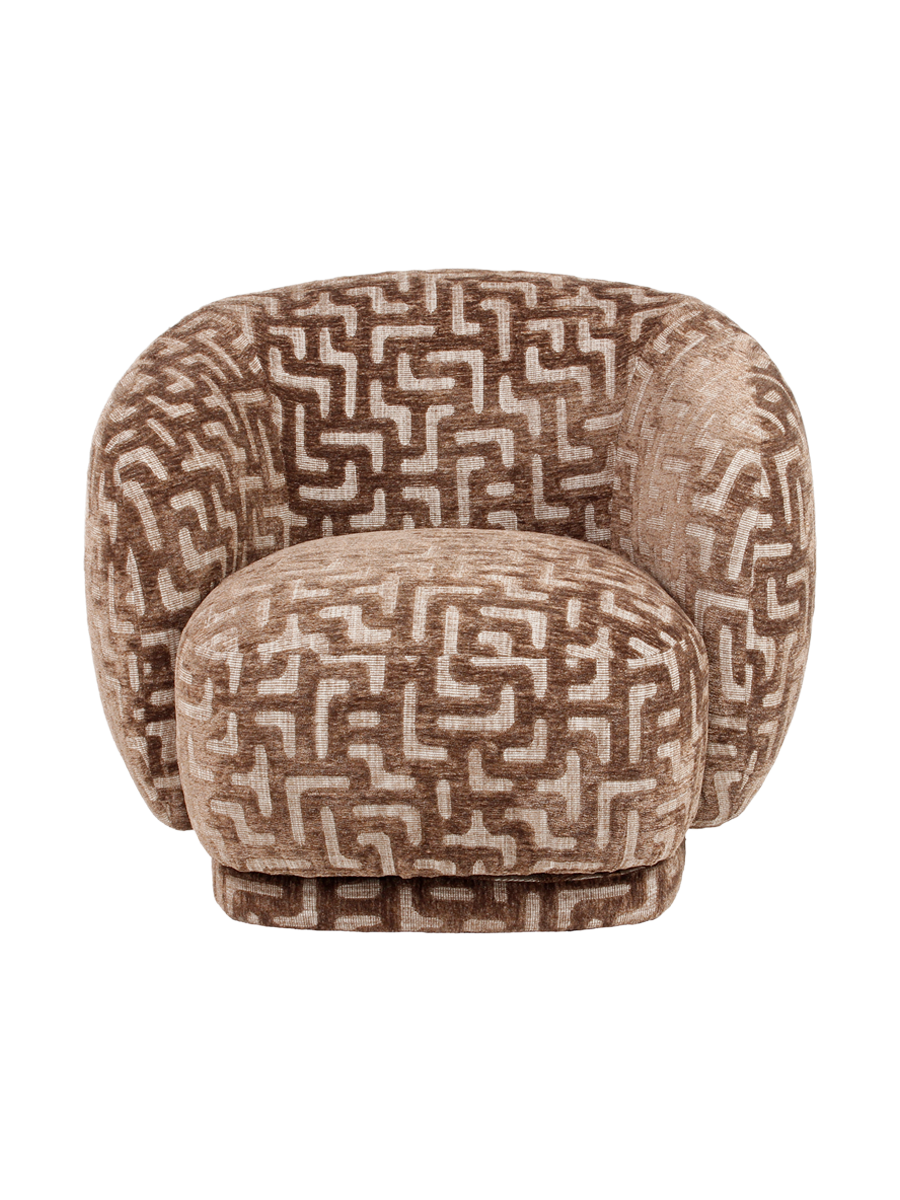 
Poltrona di design «Negreslo» - Labirinto marrone