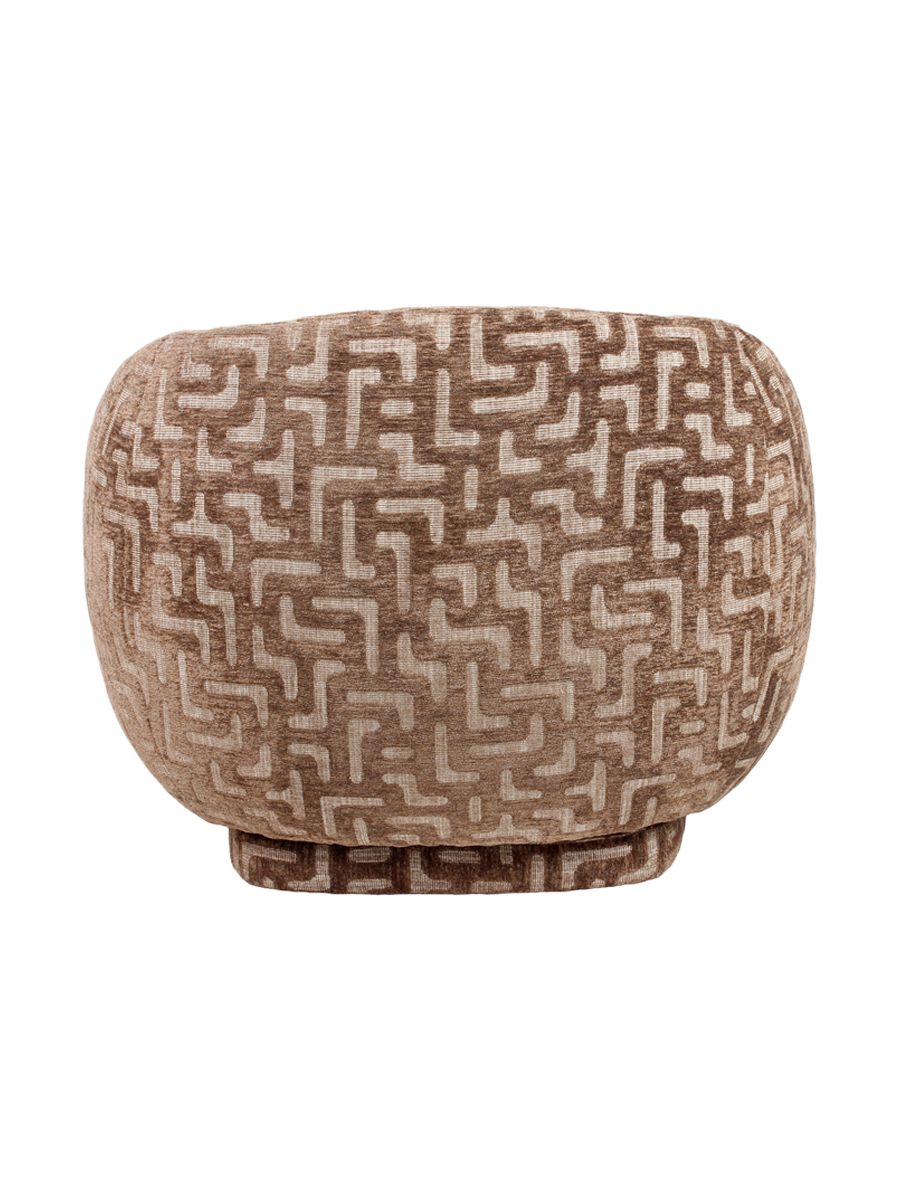 
Poltrona di design «Negreslo» - Labirinto marrone