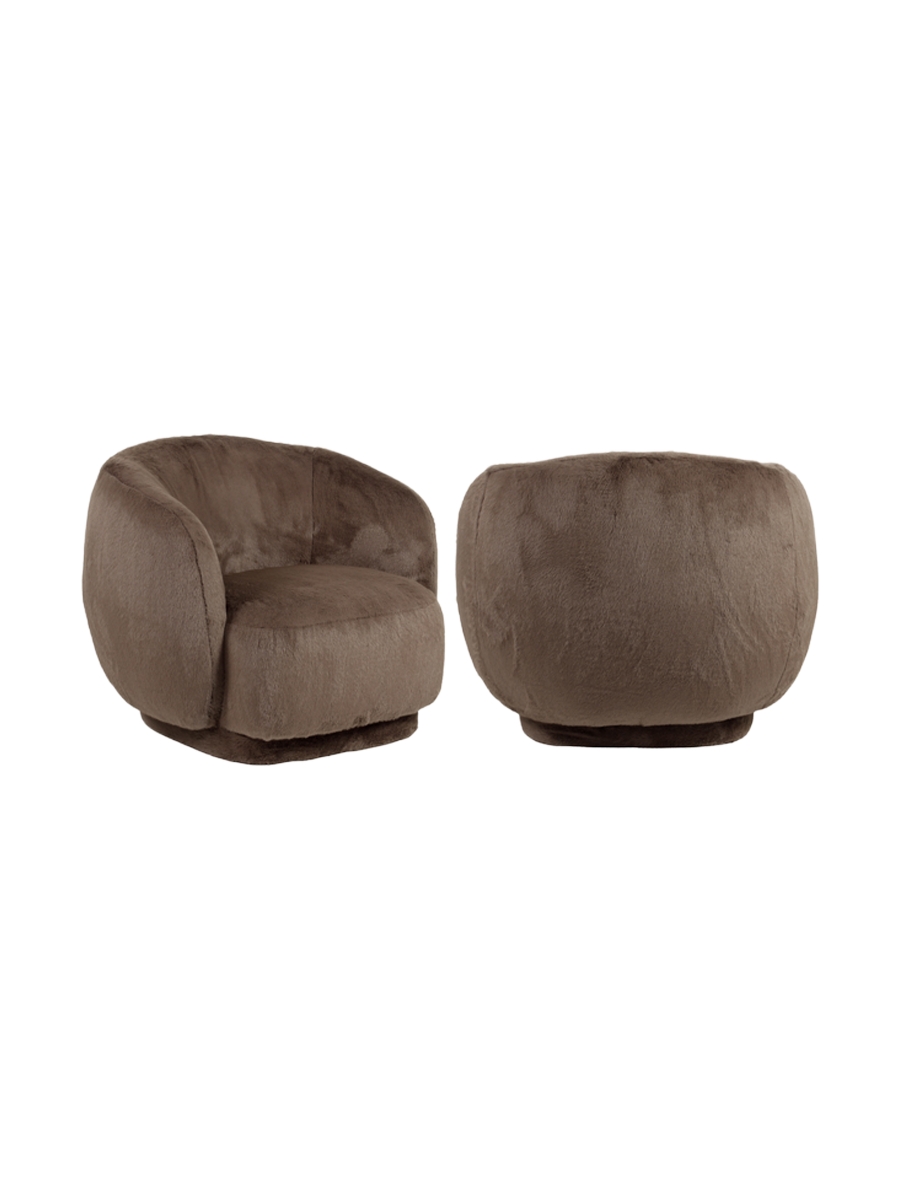 
Poltrona di design «Negreslo» - Marrone e soffice