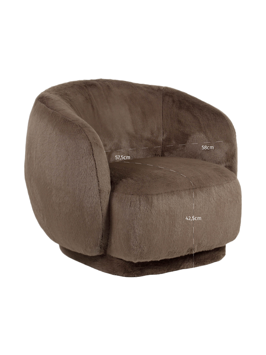 
Poltrona di design «Negreslo» - Marrone e soffice