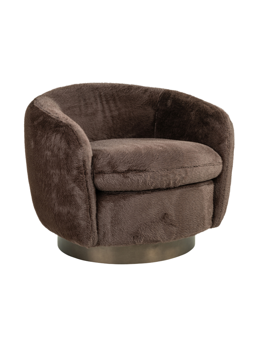 
Poltrona di design «Colmar» - Cioccolato Soffice