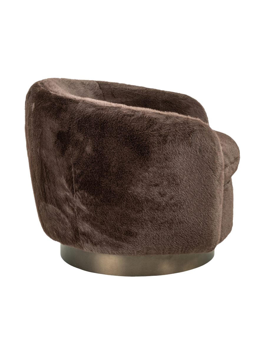 
Poltrona di design «Colmar» - Cioccolato Soffice