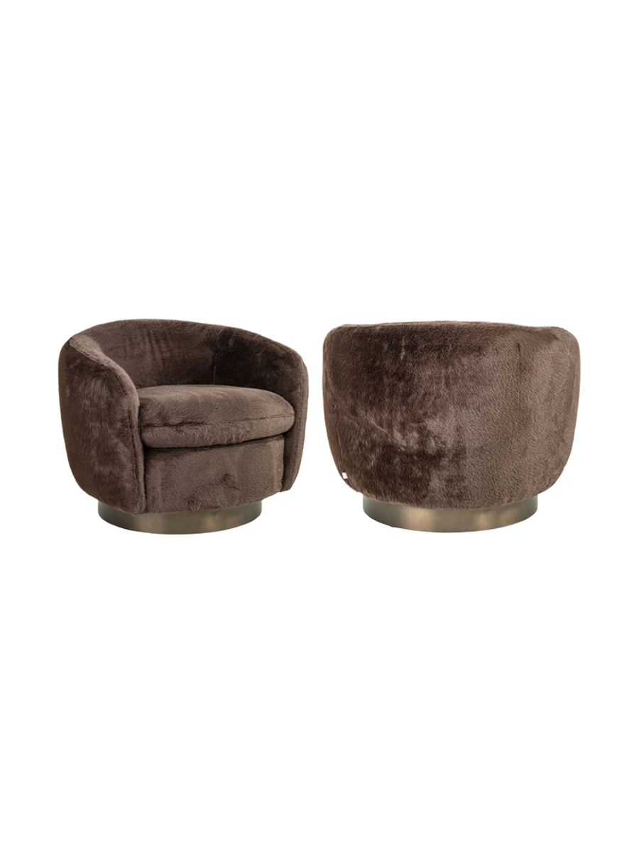 
Poltrona di design «Colmar» - Cioccolato Soffice
