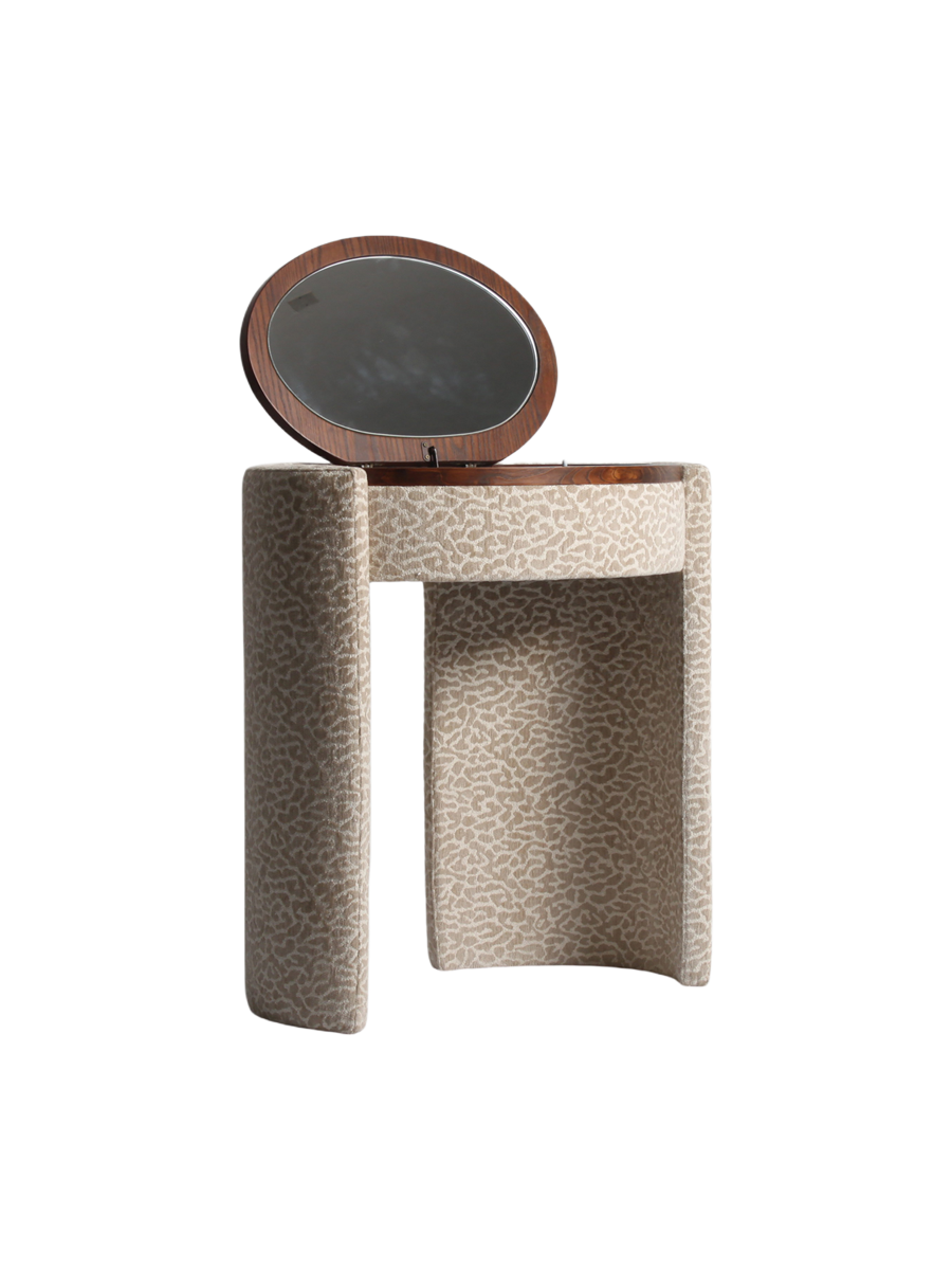 
Scrivania di design «Roxenne», varie dimensioni - 58 × 73 × 77 cm / Leopardo beige