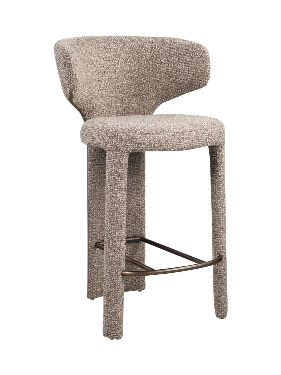 
Sgabello da bancone di design «Viola» - Mocca Chunky