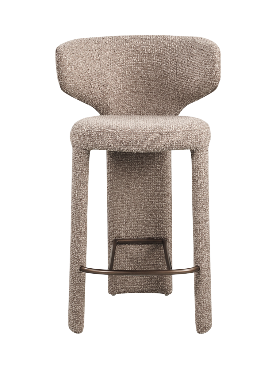 
Sgabello da bancone di design «Viola» - Mocca Chunky