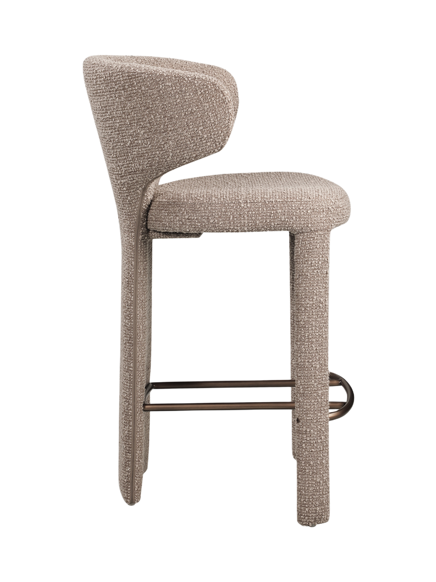 
Sgabello da bancone di design «Viola» - Mocca Chunky