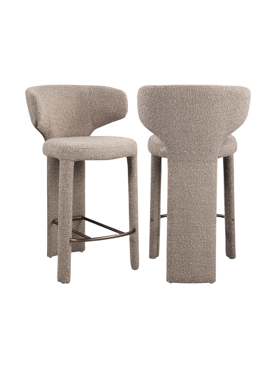 
Sgabello da bancone di design «Viola» - Mocca Chunky