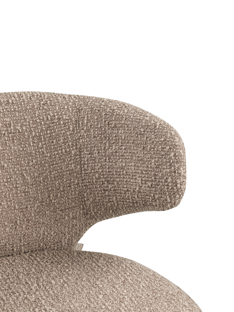 
Sgabello da bancone di design «Viola» - Mocca Chunky