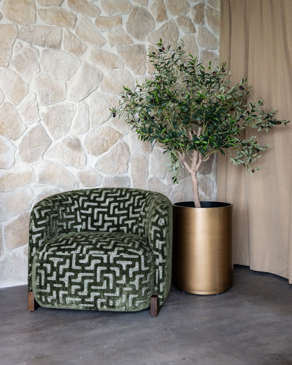 
Poltrona di design «Hannah», diverse dimensioni - 81.5 × 91 × 72 cm / Labirinto di muschio