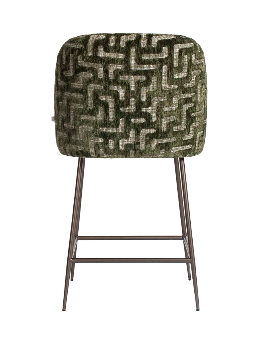 
Sgabello da bancone di design «Pullitzer» - Labirinto di muschio