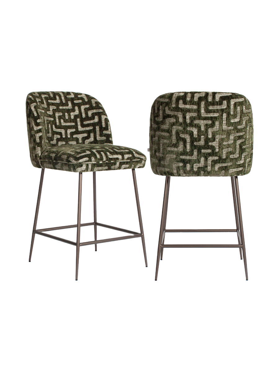 
Sgabello da bancone di design «Pullitzer» - Labirinto di muschio